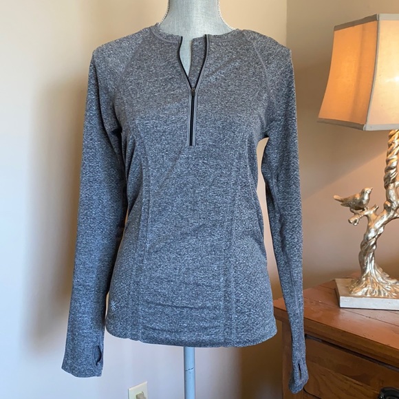 Athleta Tops - {Athleta} Tracker 1/4 Zip Top in grey